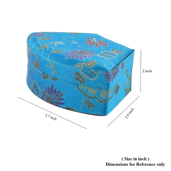 Mini anti tarnish Asian inspired jewelry box - Picture 4 of 5